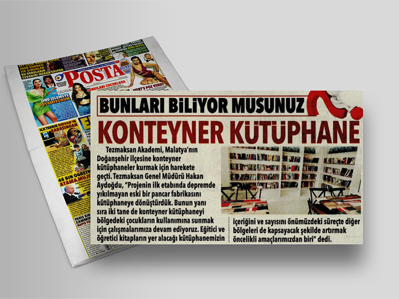 BUNLARI BİLİYOR MUSUNUZ? KONTEYNER KÜTÜPHANE